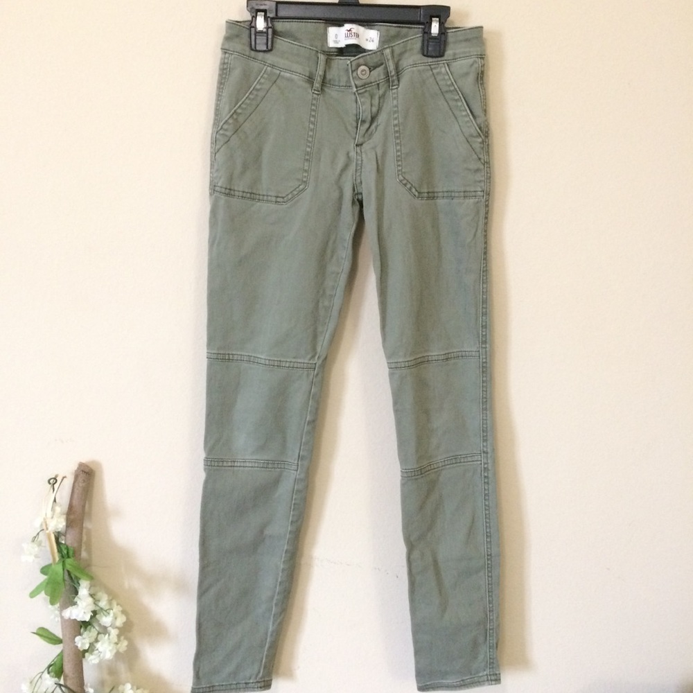 ❤️ Hollister Olive Green Skinny Jeans